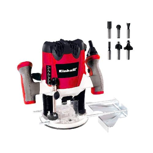 Fresadora router eléctrico con kit de 6 fresas - Einhell TE-RO 55 KIT - Ferromar