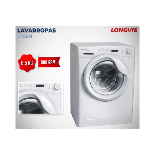 LAVARROPA LONGVIE C/FRONTAL 6.5 KG 800 RPM (L6508)(L16508)