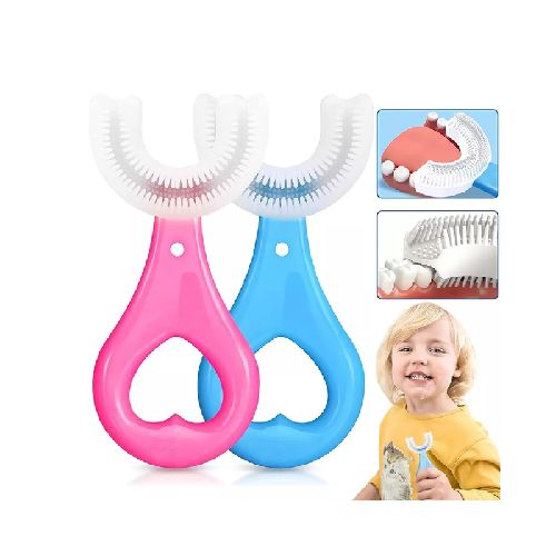 Cepillo De Dientes Para Niños En Forma De U Limpieza 360  