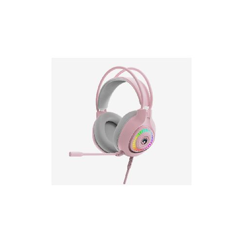 MARVO AURICULARES GAMER MV-51-H8325-RO ROSA LED MIC USB