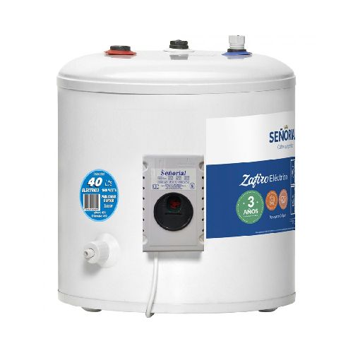 SEÑORIAL TERMOTANQUE 40 ELECTRICO 30 LTS NETOS DE AGUA LINEA ZAFIRO