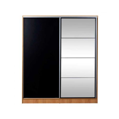 RICCHEZZE PLACARD 35231796 MURANO 1.80MT CORREDIZO HICKORY/NEGRO C/ESP