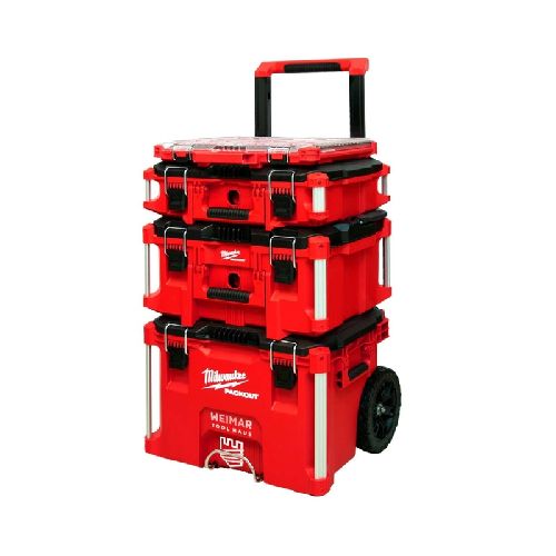 Carro De Herramientas Modular Milwaukee Packout 4 Cajas Slim