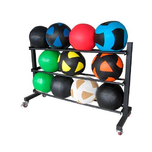 Rack porta Medicine Ball de 3 NIVELES (con ruedas)  