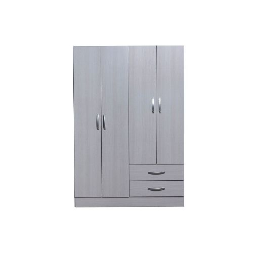 Placard Platinum 914 Gris Andino 4 Puertas  