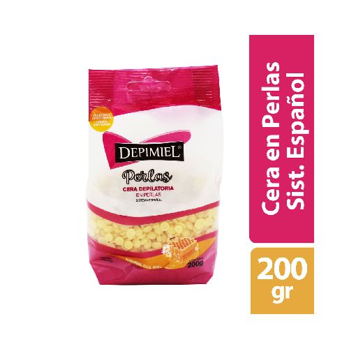 Cera Depilatoria En Perlas Natural De Abejas 200 Gr