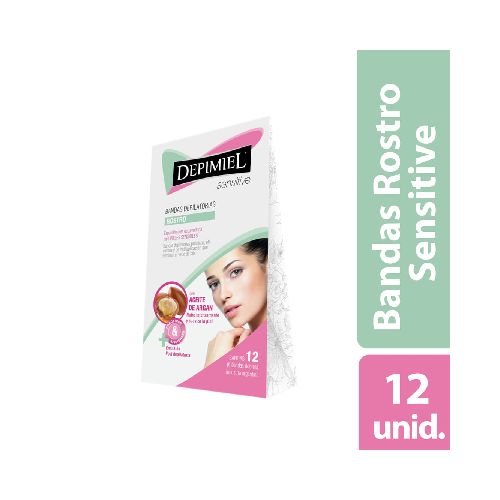 Bandas Depilatorias Para El Rostro Sensitive 12 Unid