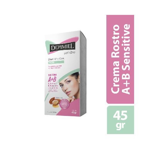 Crema Depilatoria Para El Rostro (A+B) Sensitive 45 Gr