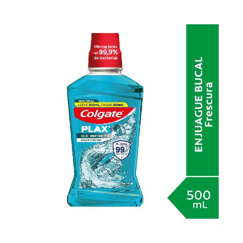 Enjuague Bucal Plax Ice Infinity 500 Ml