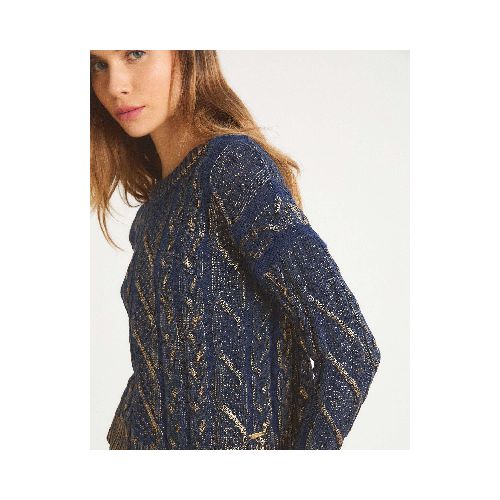 Sweater  Ankara  Foil Blue  