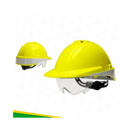 CASCO DE SEGURIDAD S/ARNES - FULL BRIM - AMARILLO