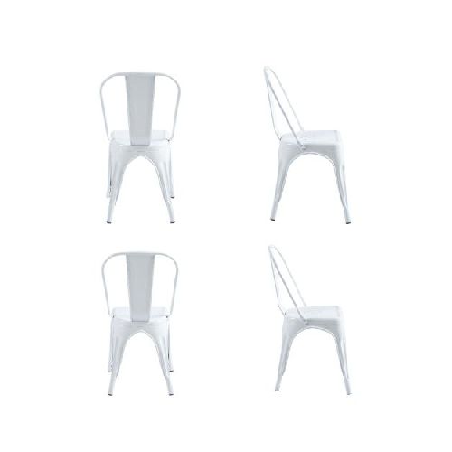 Silla Tolix Plicosa Blanco X4  