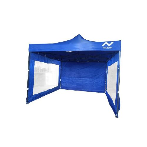 Gazebo 3x3 Paredes Plegable Impermeable Nictom Gp03 Azul  