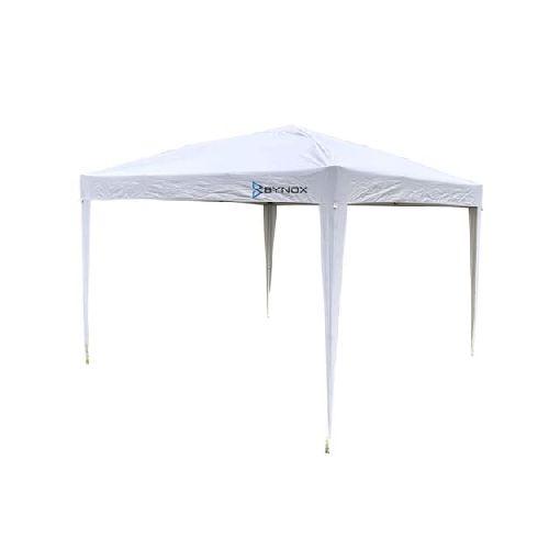 GAZEBO HIERRO PLEGABLE 3X3M BLANCO BYNOX  