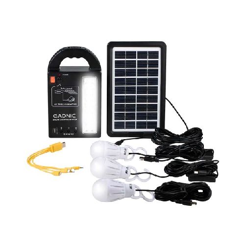 Luz de Emergencia Solar Gadnic LM1K Panel Portátil Cargador  