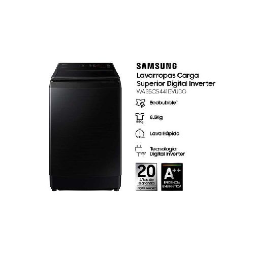 Lavarropas Samsung WA85C5441BVUBG 8,5KG Negro  