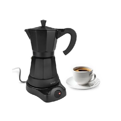 Cafetera Italiana Eléctrica Suono Base Desmontable 6 Tazas 500w  