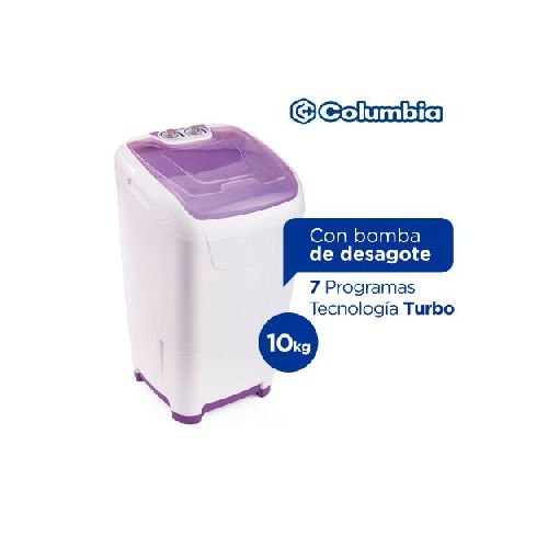 Lavarropas Semiautomático Carga Superior Columbia 10 Kg LSC-10001  