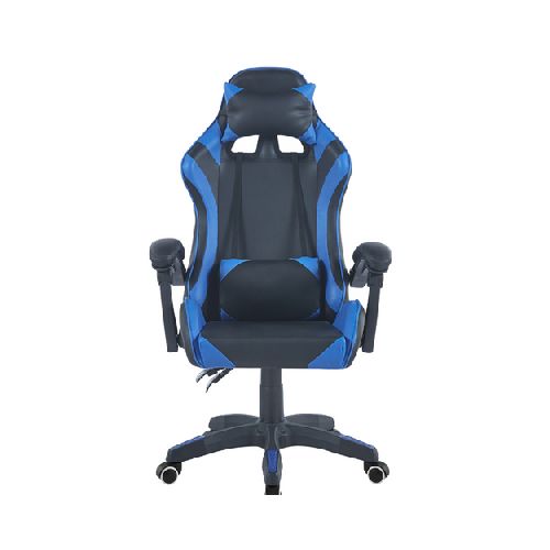 Silla Gamer Plicosa Negro Azul   