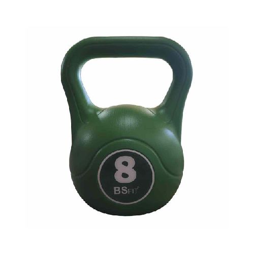 Pesas Rusas Bsfit Kettlebell Plastica 8kg Fitness Mancuerna  