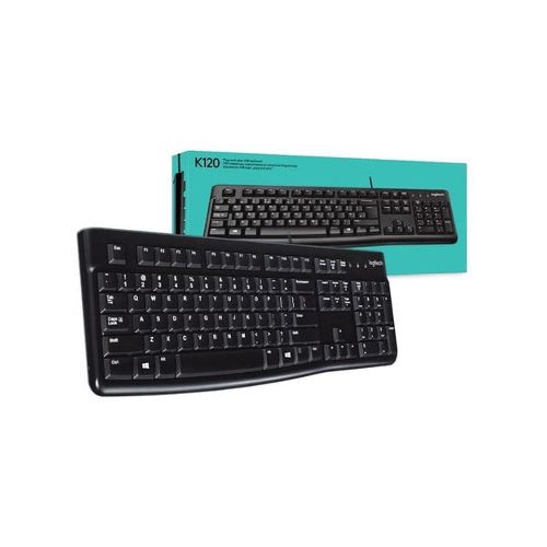 Teclado Logitech K120 Usb Español Resistente Antiderrames  