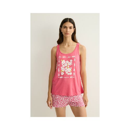 Pijama Musculosa Flowers  