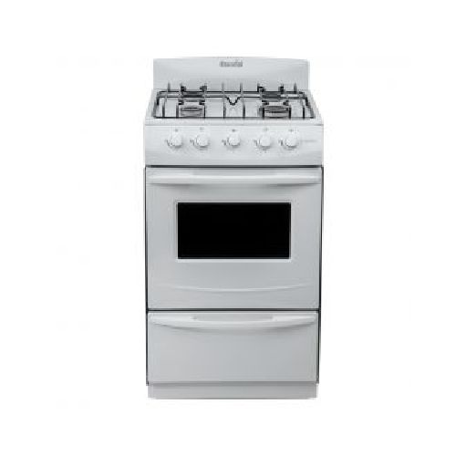 Cocina Gas Envasado 51CM 4H Escorial Candor 495 Blanco