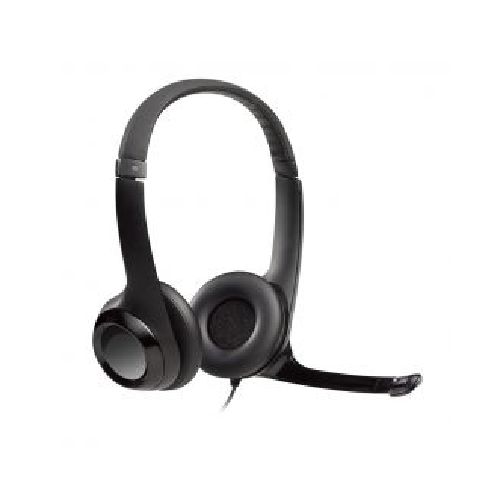 Auriculares Manos Libres USB Logitech H390 Micrófono Giratorio Negro