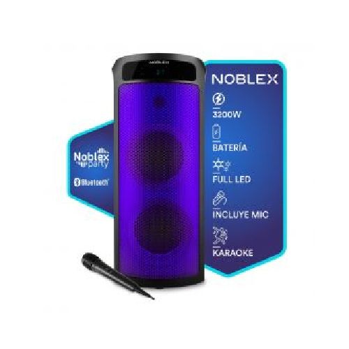 Sistema de Audio Portátil Noblex MNT490F Bluetooth Negro