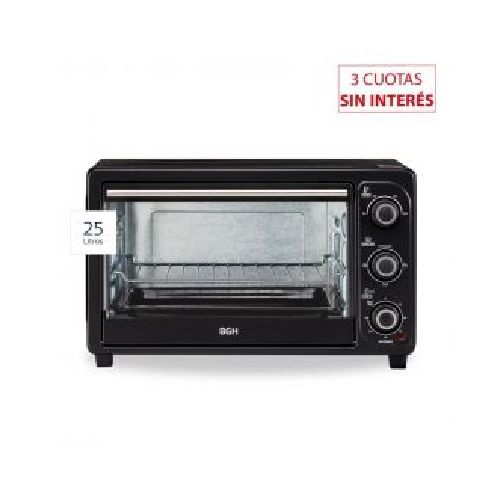 Horno Eléctrico BGH 25 litros BHE25M19 Negro