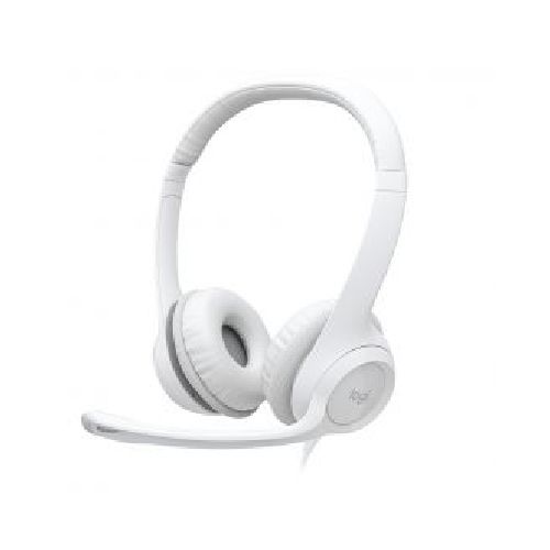 Auriculares Manos Libres USB Logitech H390/1285 Micrófono Giratorio Blanco