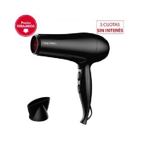 Secador de Cabello Gama Mistral Tourmaline ION 2200W 145764 Negro