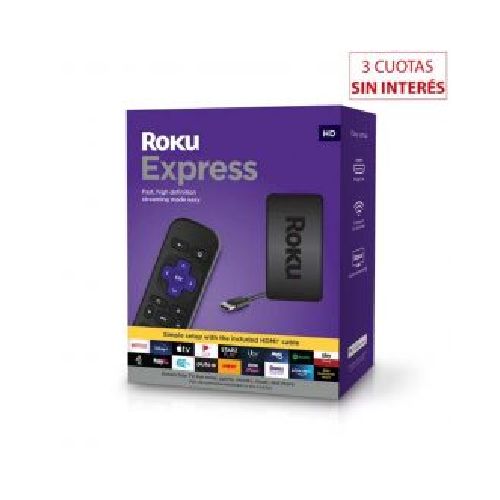 Reproductor Streaming Roku Express 3930MX 512MB WiFi Negro