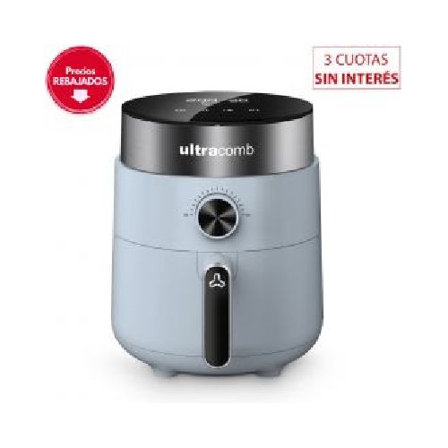 Freidora sin Aceite Digital 3Lts Ultracomb FR-8612 Celeste