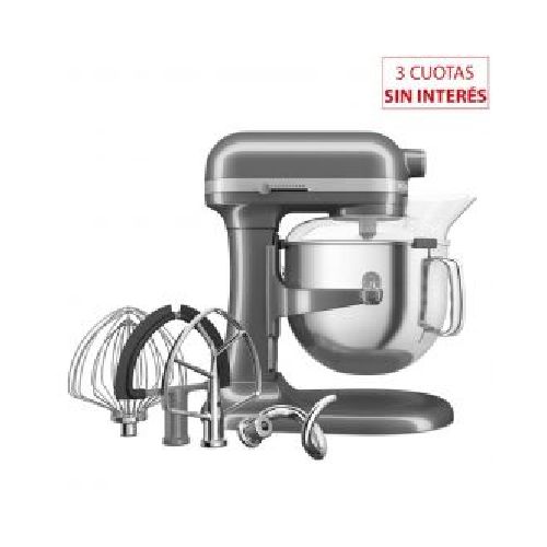 Batidora Planetaria Elevable 6.6Lts KitchenAid RKSM70SKXRCU 375w Silver