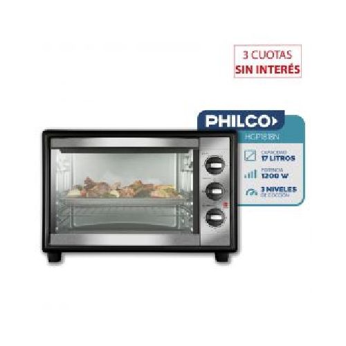 Horno Eléctrico 17Lts Philco HGP1818N C/Grill