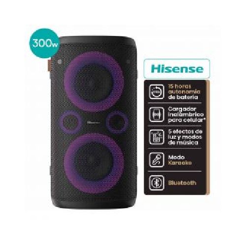 Sistema de Audio Bluetooth Hisense Party Rocker One HP100 Negro