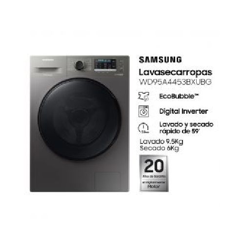 LavaSecarropas Samsung WD95A4453BXUBG 9.5L - 6S kg Inverter Inox