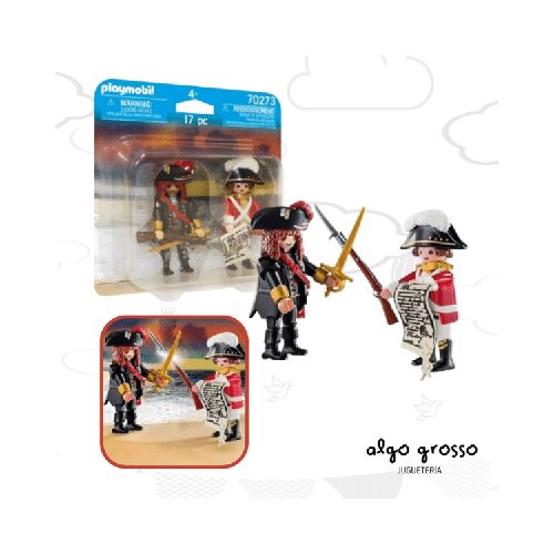 PLAYMOBIL DUO PACK PIRATA Y SOLDADO art.70273