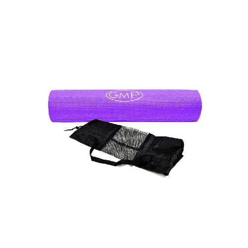 colchoneta mat violeta + bolso porta mat