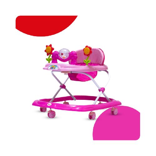 Andador Musical Ajustable Rosa