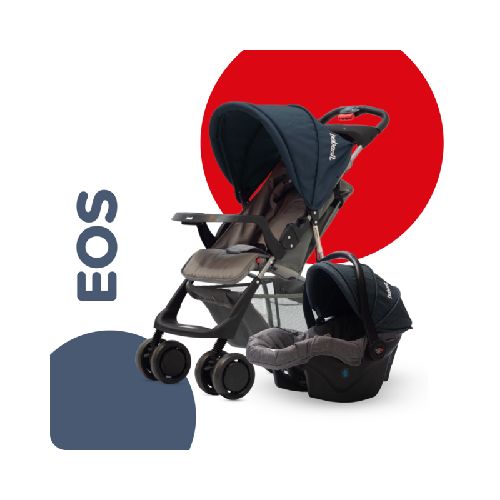 Cochecito travel system EOS azul aero