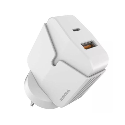 CARGADOR VIAJERO SOUL CVQ-PDTCFC BLANCO - Bringeri, Tienda de Electro, Tecnología y Hogar al mejor precio