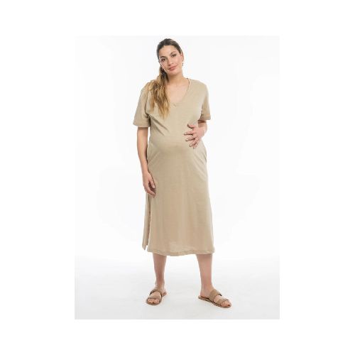 Vestido palta beige T3 Venga madre