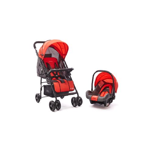 Coche Travel System Go T Kiddy Gris/Rojo