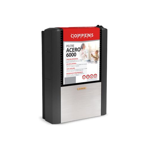 Calefactor Coppens Peltre Ii Acero 6000 Tb Derecho Multigas