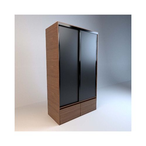 Placard Corredizo Tables 6084 1.20m Nogal/negro