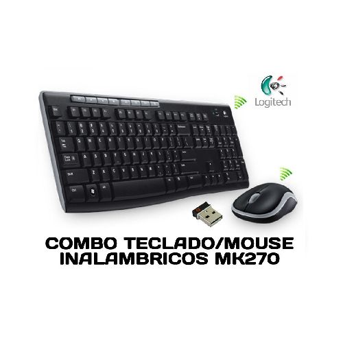 Teclado+mouse Logitech MK270