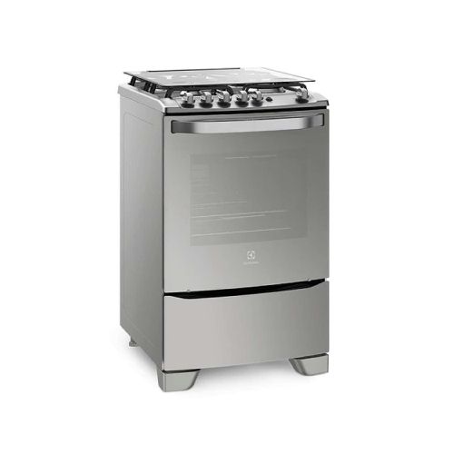 Cocina Electrolux M-Gas Inox 56Gxq 4 Hornallas