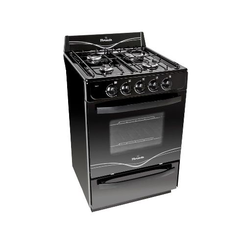 Cocina Mg Singer 5517F 4 Hornallas Negro